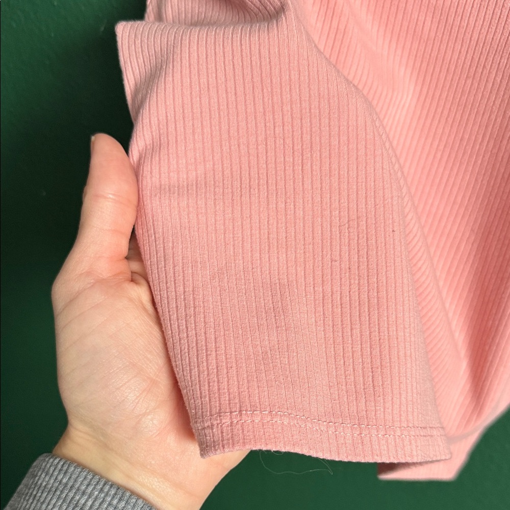 Pink Ribbed Women's Camisole Top - Picture 4 of 5
